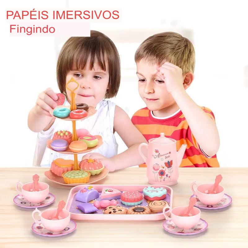 Conjunto de Chá de Brinquedo para Menininhas - MEGAGI