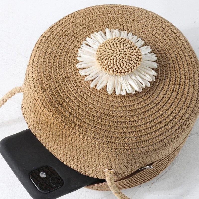 FloralBloom: Bolsa de Ombro Vintage para a Praia - MEGAGI