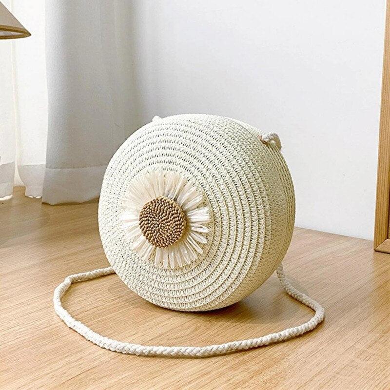 FloralBloom: Bolsa de Ombro Vintage para a Praia - MEGAGI