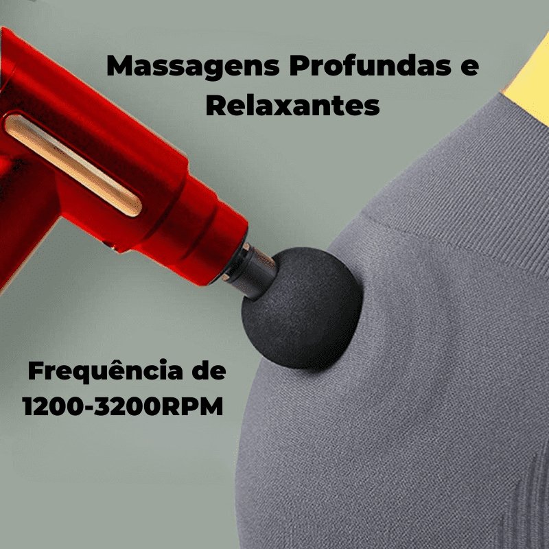 Markmassage - Original Massageadora Elétrica Profissional Recarregável - MEGAGI